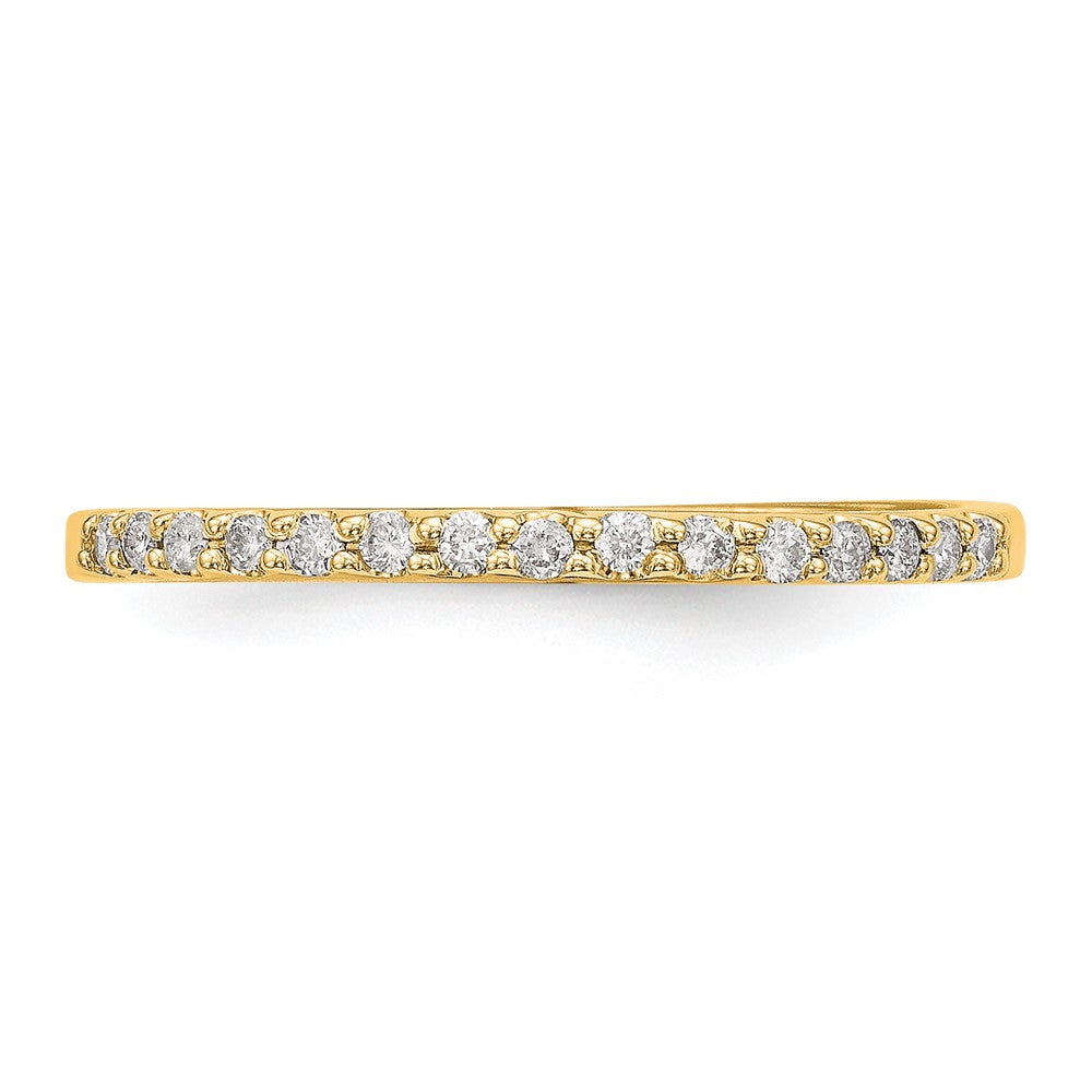 14K Gelbgold Ring mit echten Diamanten
