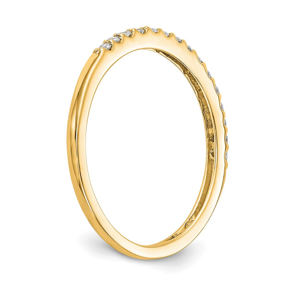 14K Gelbgold Ring mit echten Diamanten