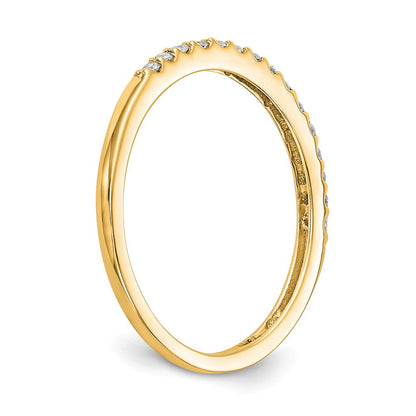 14K Gelbgold Ring mit echten Diamanten