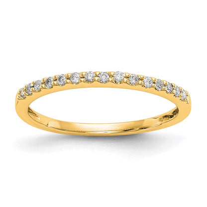 14K Gelbgold Ring mit echten Diamanten