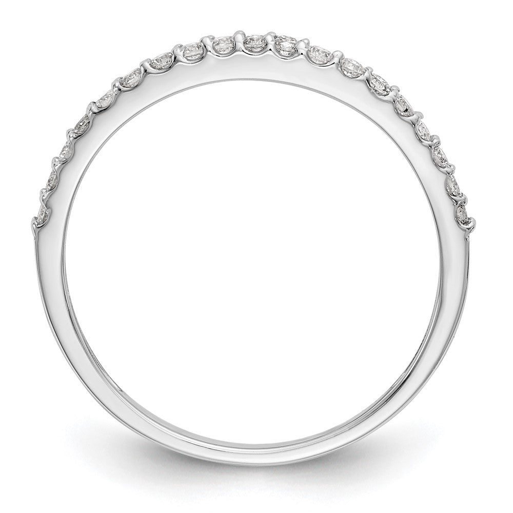 14K Weißgold Ehering mit natürlichen Diamanten 0,19 ct Gesamtgewicht