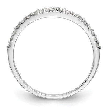14K Weißgold Ehering mit natürlichen Diamanten 0,19 ct Gesamtgewicht