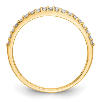14K Gelbgold Ring mit echten Diamanten