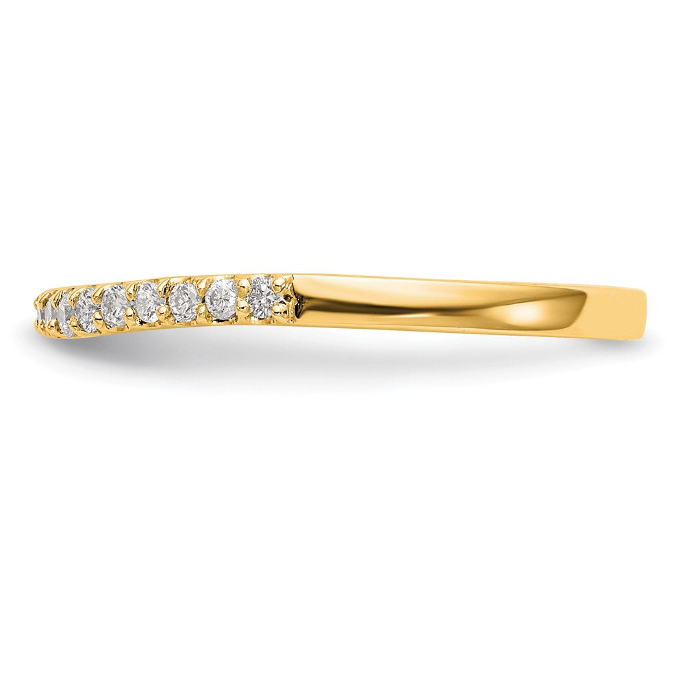 14K Gelbgold Ring mit echten Diamanten