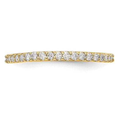14K Gelbgold Ring mit echten Diamanten