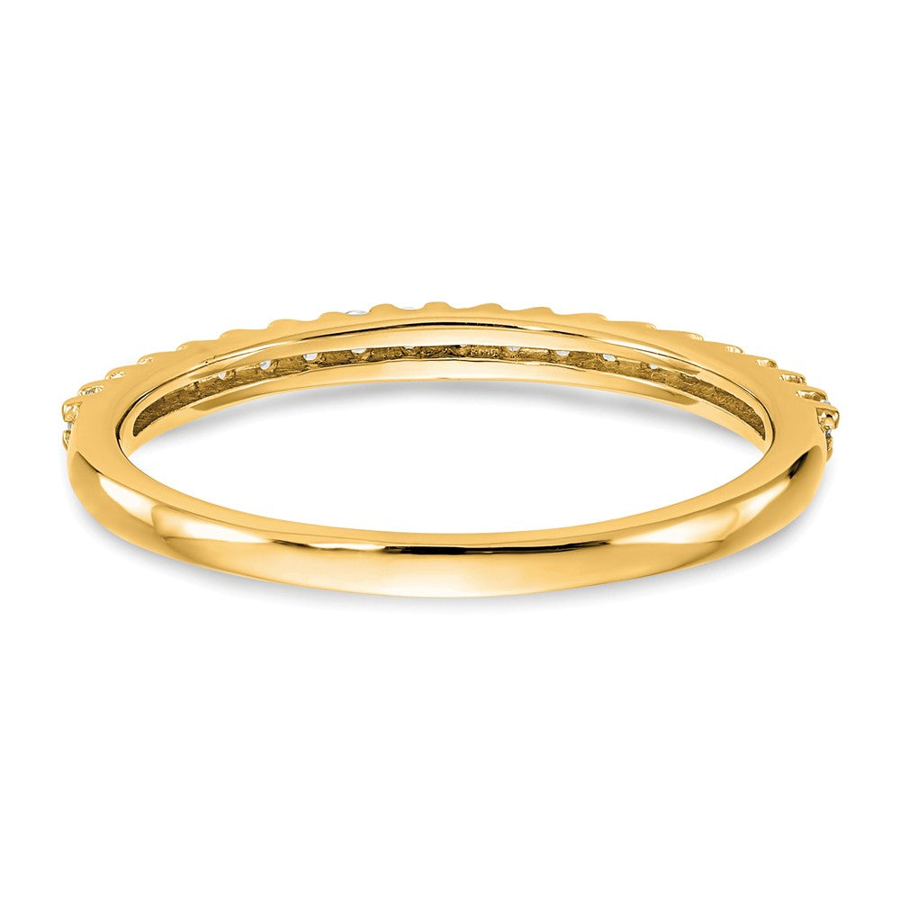 14K Gelbgold Ring mit echten Diamanten