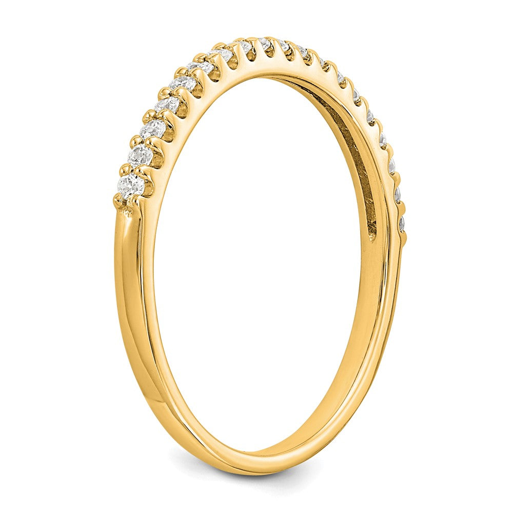 14K Gelbgold Ring mit echten Diamanten