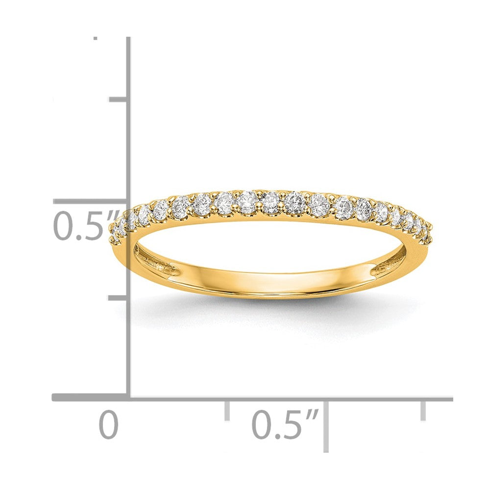14K Gelbgold Ring mit echten Diamanten