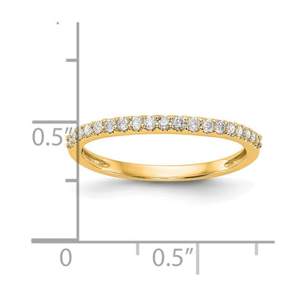 14K Gelbgold Ring mit echten Diamanten