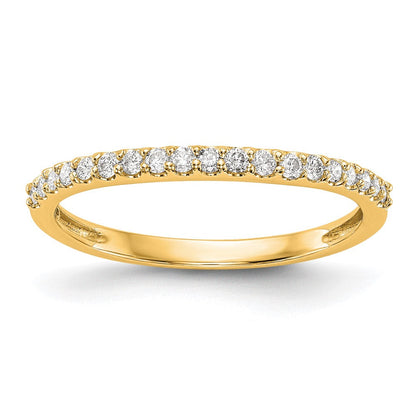 14K Gelbgold Ring mit echten Diamanten