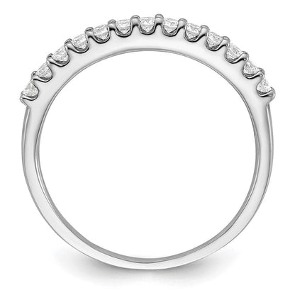 14K Weißgold Ehering mit natürlichen Diamanten, 0,25 ct Gesamtgewicht