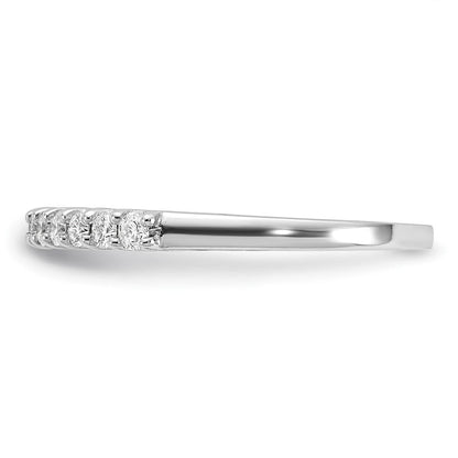14K Weißgold Ehering mit natürlichen Diamanten, 0,25 ct Gesamtgewicht