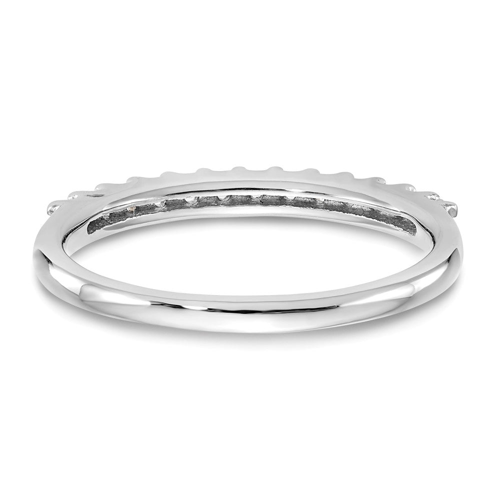 14K Weißgold Ring mit 0,25 ct. Labor gezüchteten Diamanten VS/SI+ G+