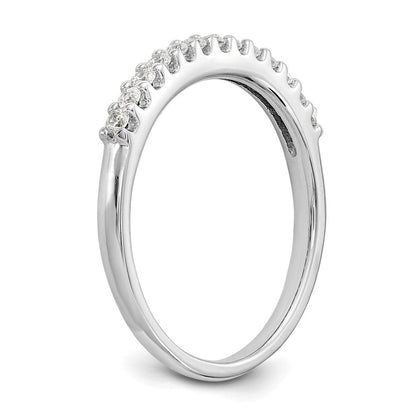 14K Weißgold Ehering mit natürlichen Diamanten, 0,25 ct Gesamtgewicht