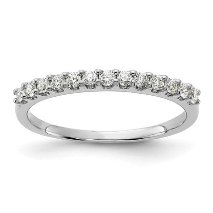 14K Weißgold Ehering mit natürlichen Diamanten, 0,25 ct Gesamtgewicht