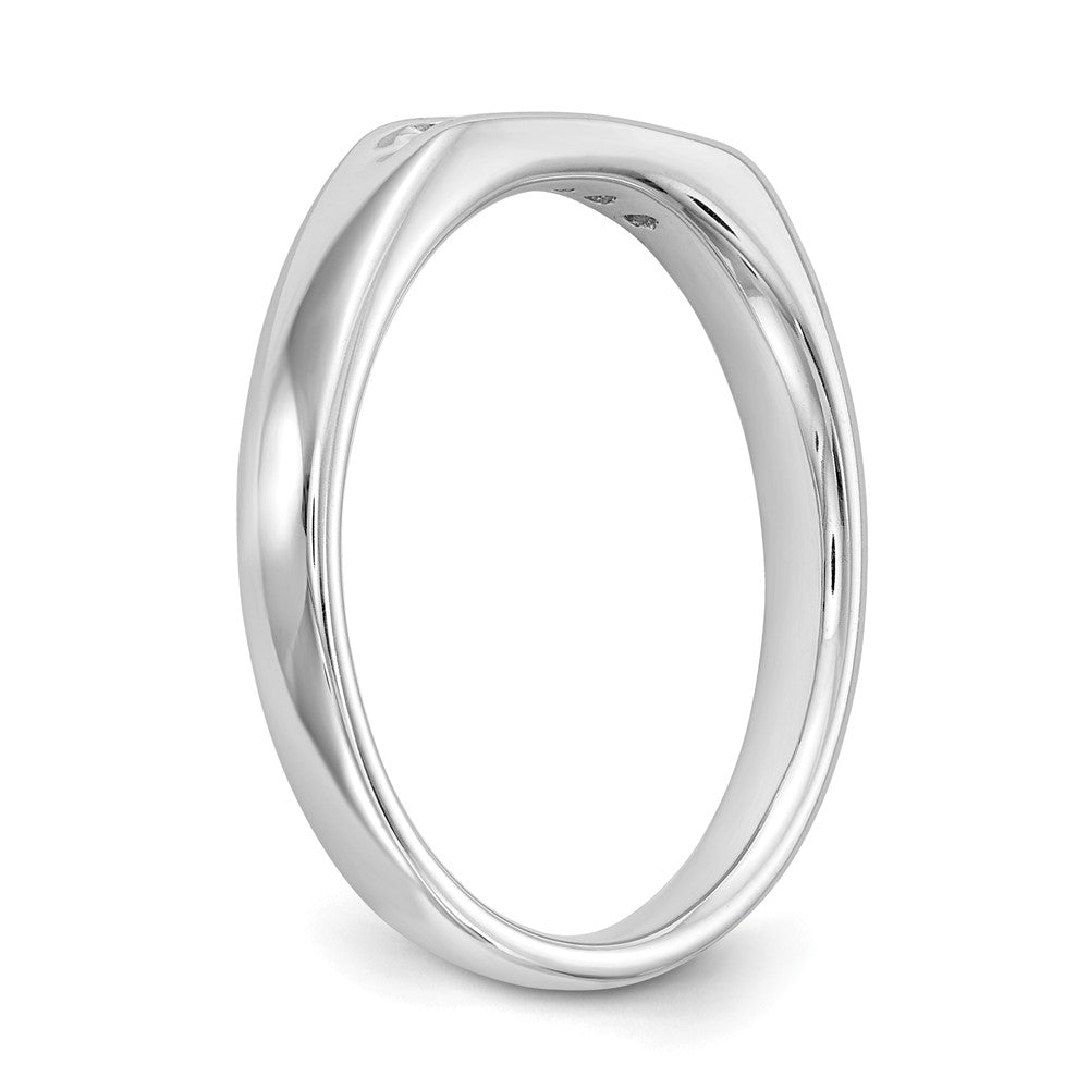 14K Weißgold Diamant-Ring mit 5 Steinen in Kanalfassung
