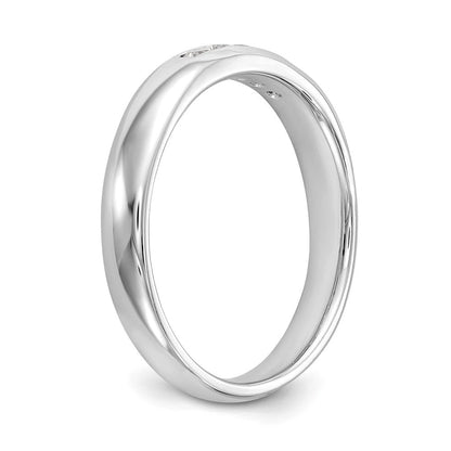 14K Weißgold Ring mit 5 Diamanten in Kanalfassung
