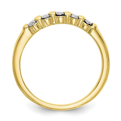 10K Gelbgold 5 Stein Diamant Ring