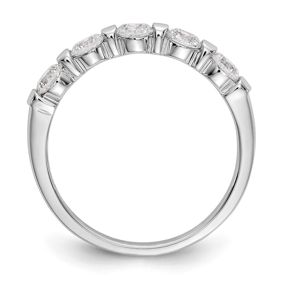 Platin 5-stone Diamant Ehering Ring