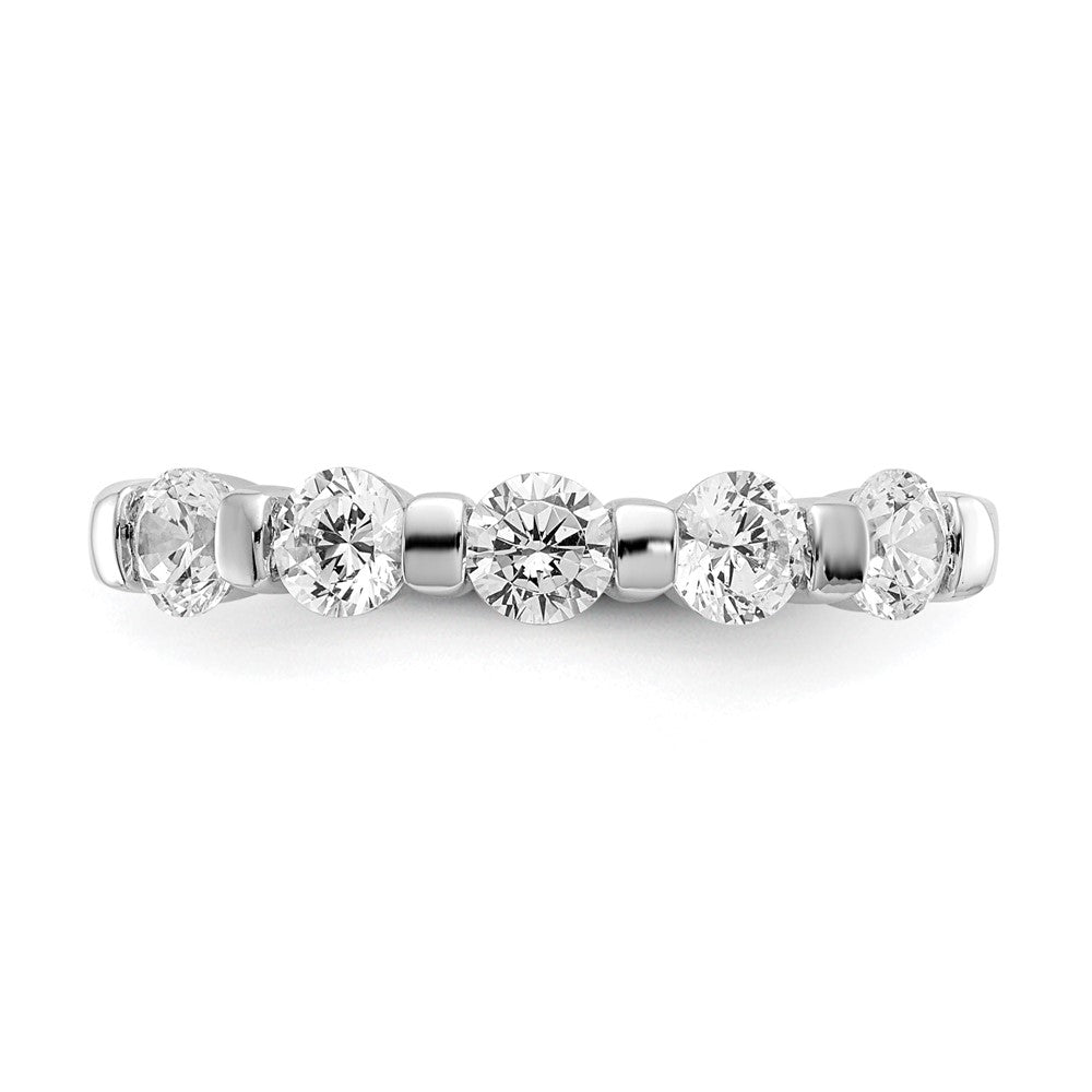 Platin 5-stone Diamant Ehering Ring