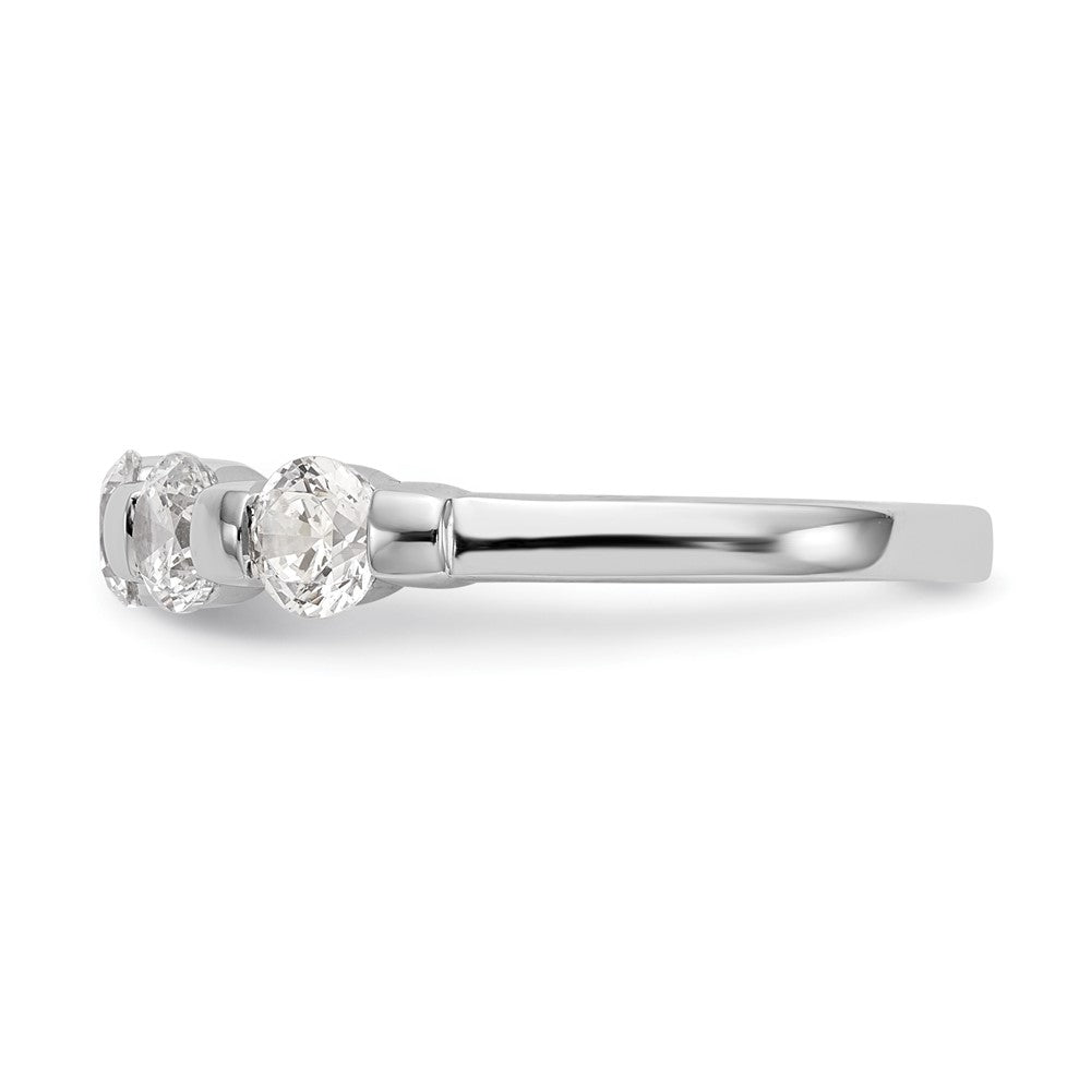 585 Weißgold Diamant-Ring mit 5 Steinen