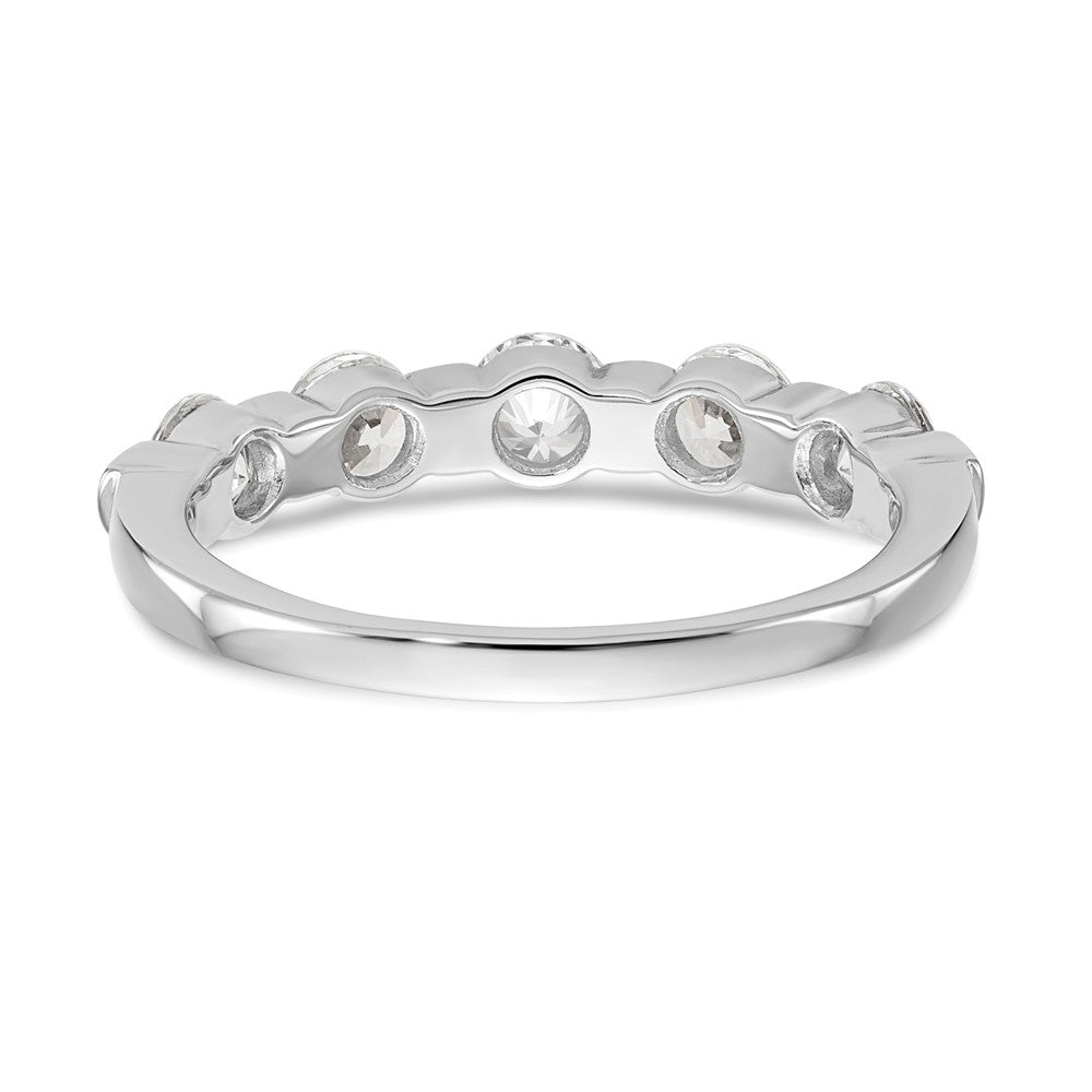 585 Weißgold Diamant-Ring mit 5 Steinen