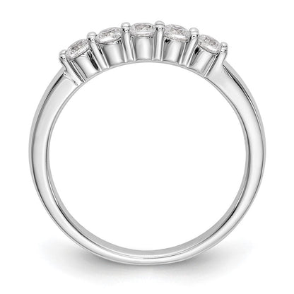 14K Weißgold True Origin 1/3 Karat Im Labor Gezüchtet Diamant Vs D E F Komplett Five Stein Ring