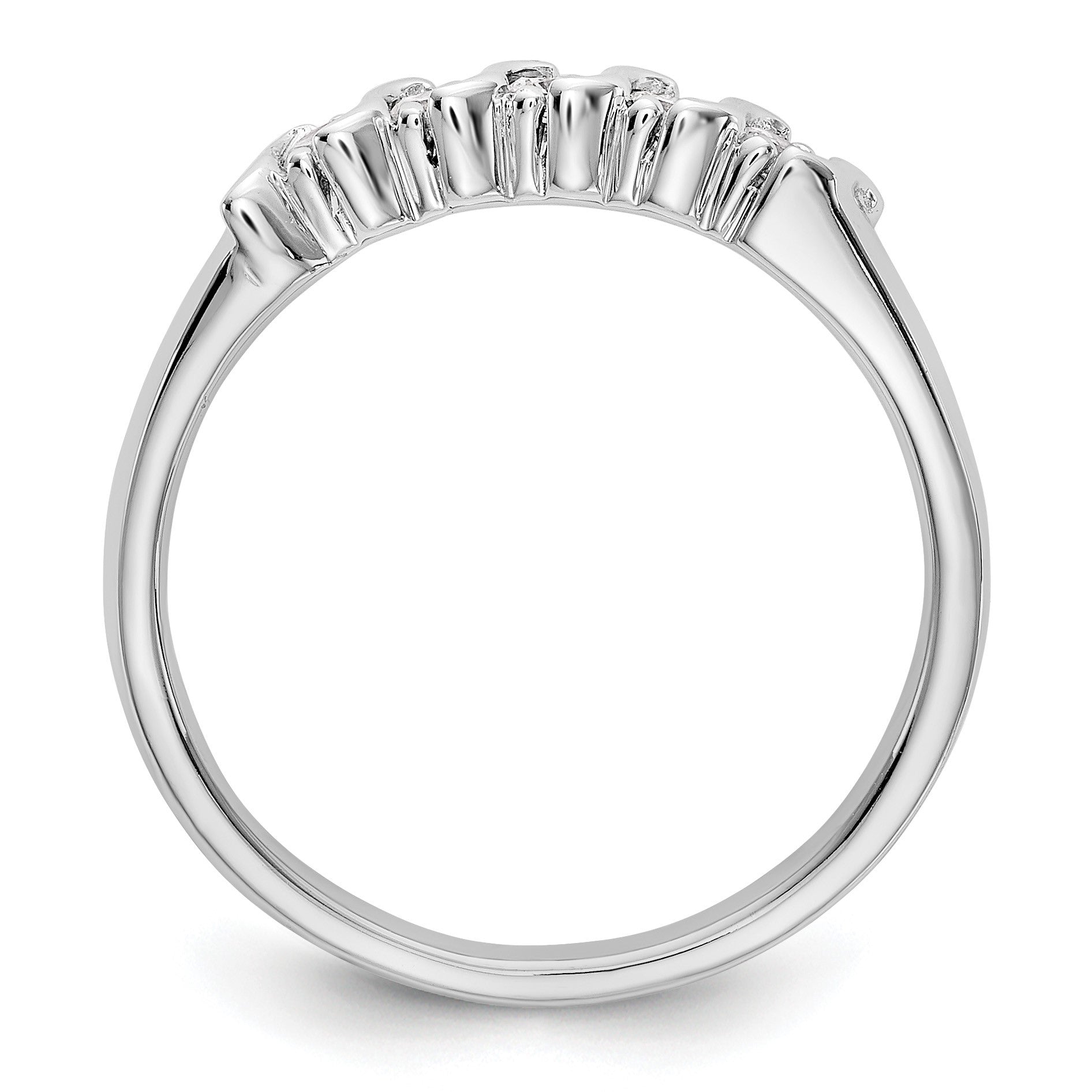 14K Gelbgold 5 Stein Krappen Set 1/4 Karat Komplett Rund Diamant Ring
