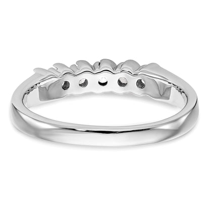 14K Gelbgold 5 Stein Krappen Set 1/4 Karat Komplett Rund Diamant Ring