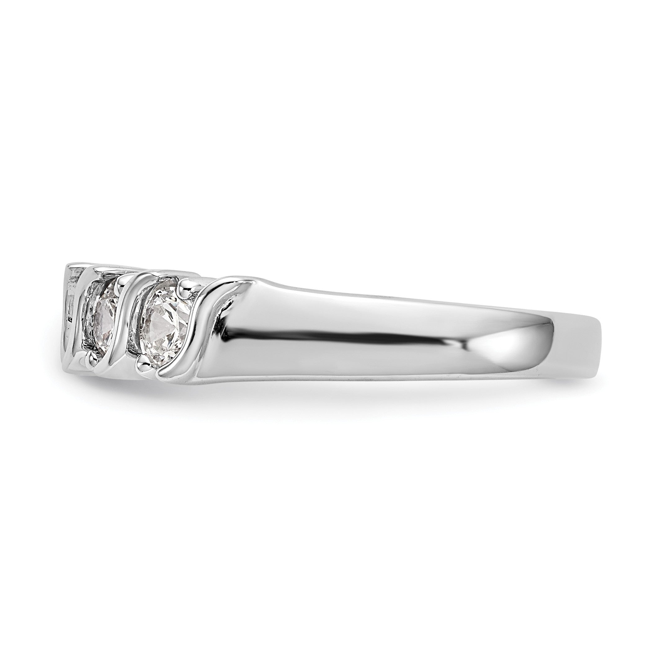 14K Gelbgold 5 Stein Diamant Ring