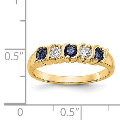 14K Gelbgold Ohrhänger mit doppeltem birnenförmigem blauem Topas