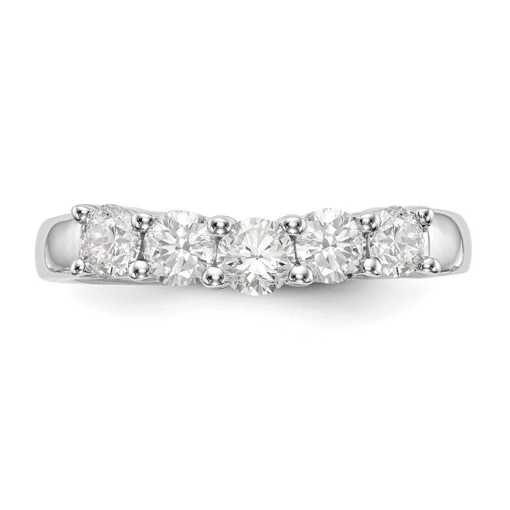 14K Weißgold True Origin 7/8 Karat Im Labor Gezüchtet Diamant Vs/si D E F 5 Stein Ring