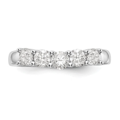 14K Weißgold True Origin 7/8 Karat Im Labor Gezüchtet Diamant Vs/si D E F 5 Stein Ring