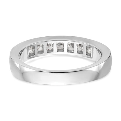 14K Gelbgold Ring mit 7 Diamanten in Kanalfassung