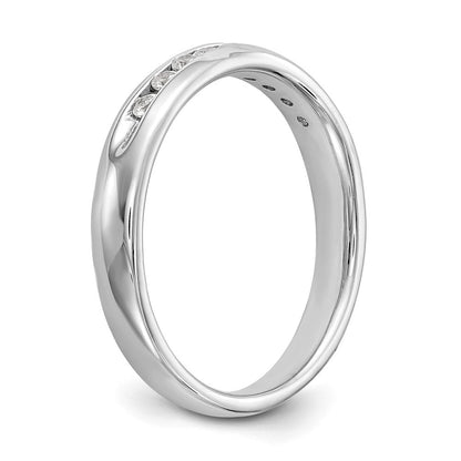 14K Weißgold Fashion-Ring mit 0,2 ct. laborgezüchteten Diamanten VS/SI+ G+, neun Steine