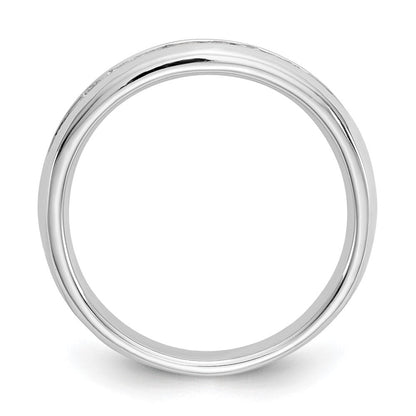 14K Weißgold Ring mit 0,2 ct. Laborgezüchteten Diamanten VS/SI+ G+, Neun Steine, Fashion