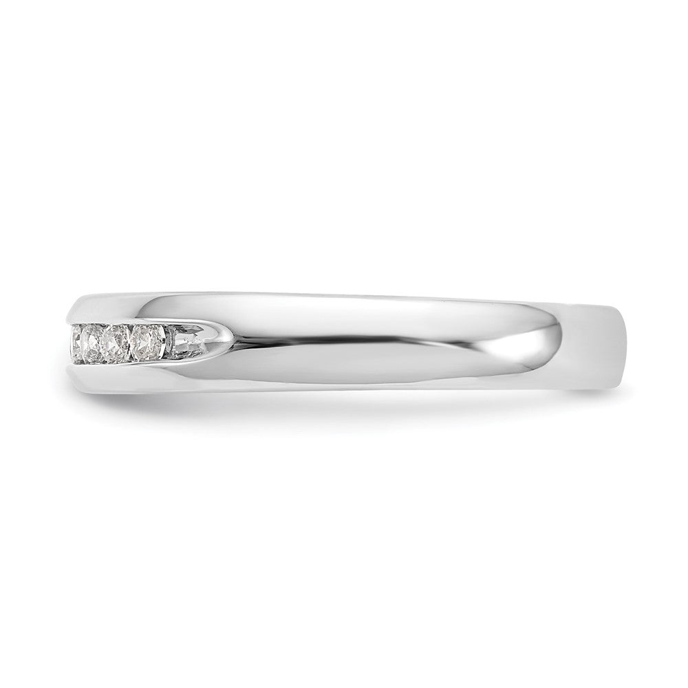 14K Weißgold Ring mit 0,2 ct. Laborgezüchteten Diamanten VS/SI+ G+, Neun Steine, Fashion