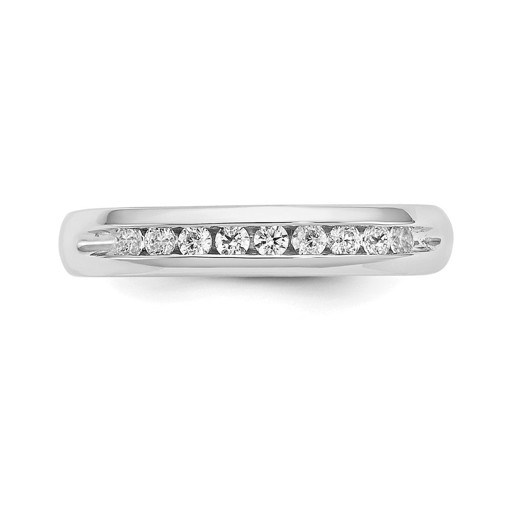 14K Weißgold Ring mit 0,2 ct. Laborgezüchteten Diamanten VS/SI+ G+, Neun Steine, Fashion