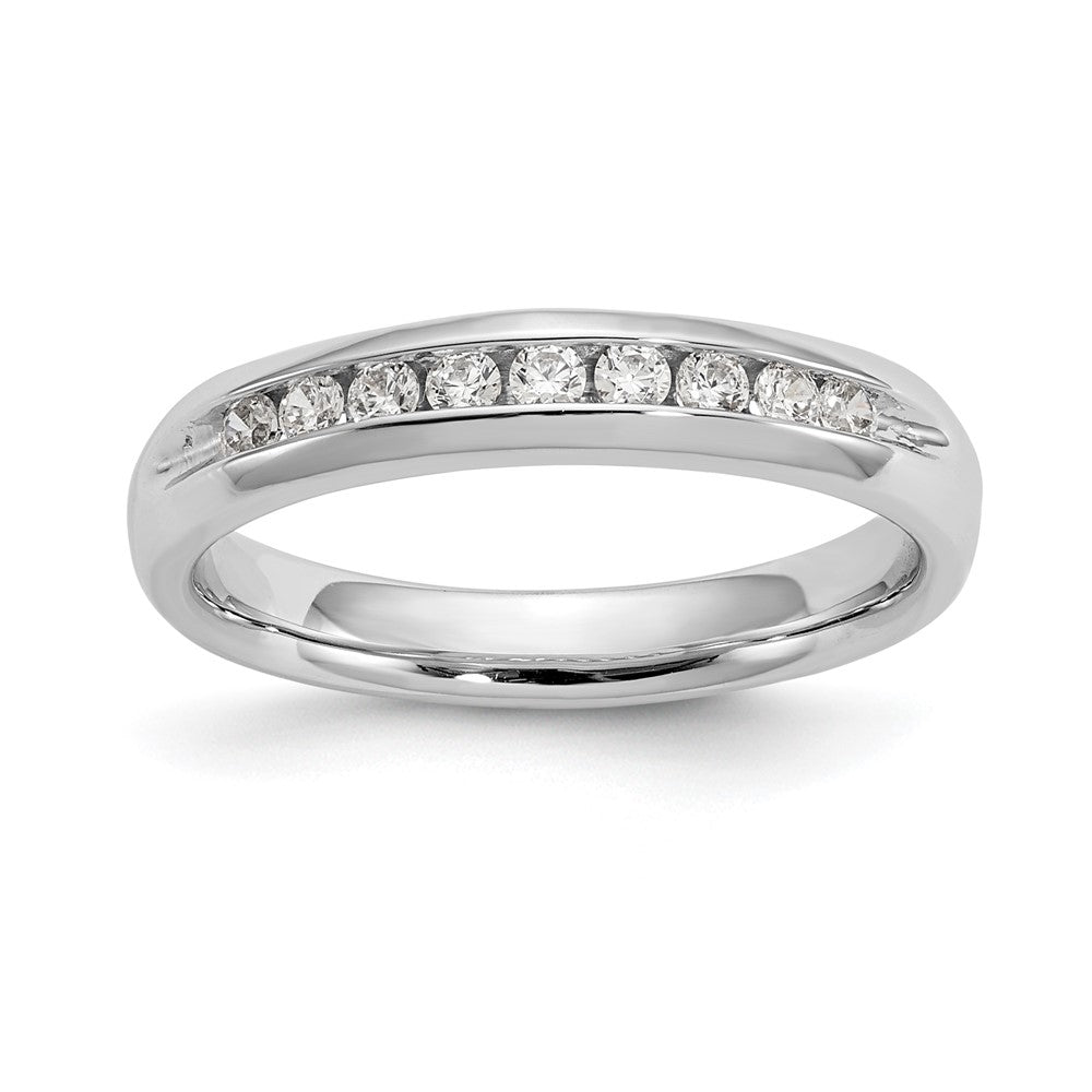 14K Weißgold Ring mit 0,2 ct. Laborgezüchteten Diamanten VS/SI+ G+, Neun Steine, Fashion