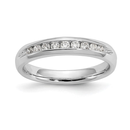 14K Weißgold Ring mit 0,2 ct. Laborgezüchteten Diamanten VS/SI+ G+, Neun Steine, Fashion