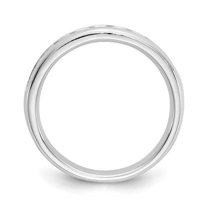 14K Weißgold 0,375 ct. Laborgezüchteter Diamant VS/SI+ G+ Neun-Steine Komplett-Fashion-Ring