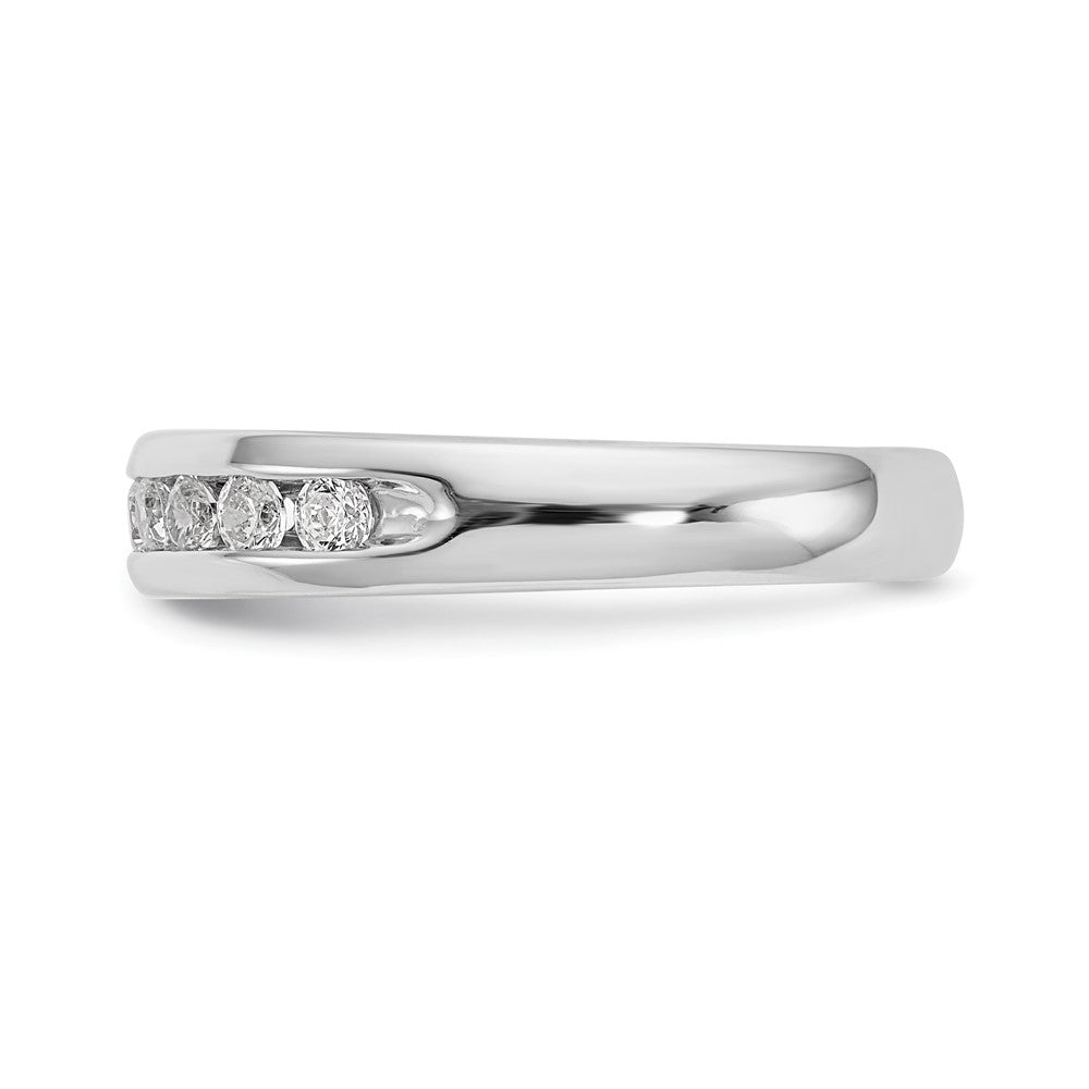 14K Weißgold 0,375 ct. Laborgezüchteter Diamant VS/SI+ G+ Neun-Steine Komplett-Fashion-Ring