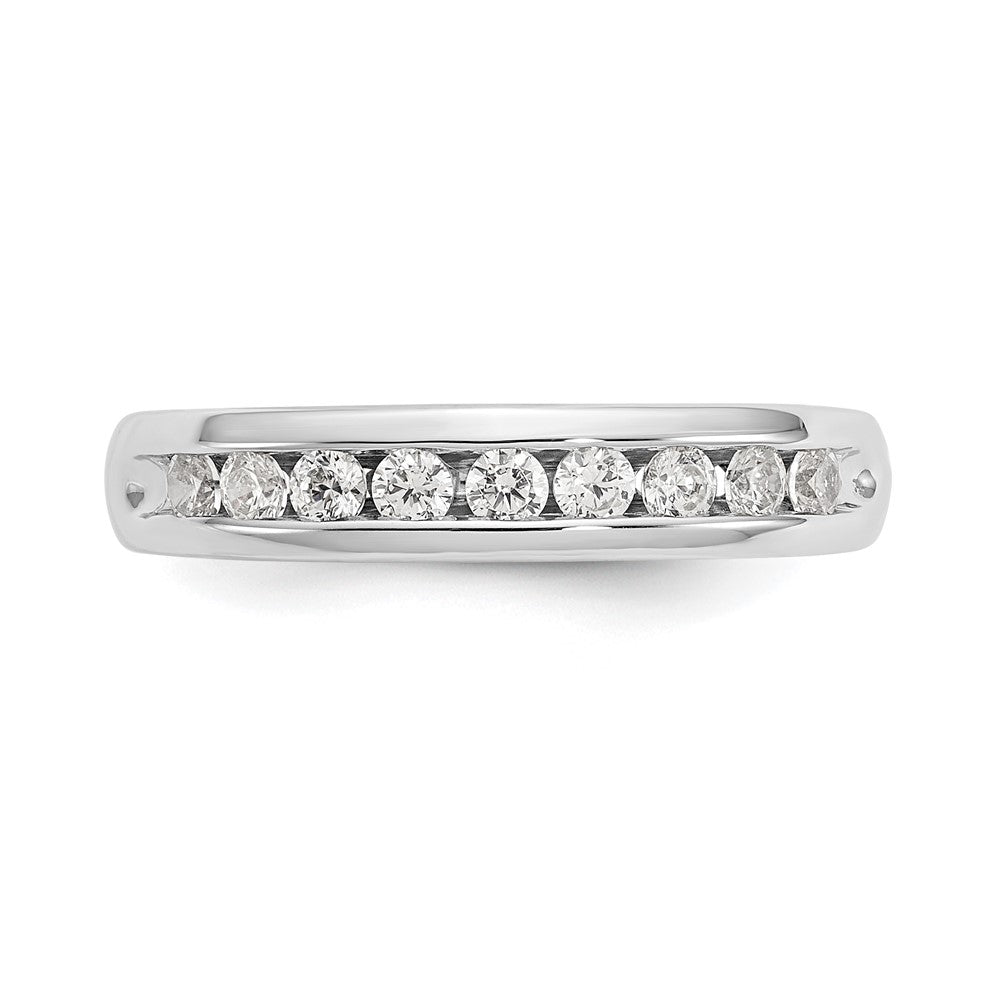 14K Weißgold 0,375 ct. Laborgezüchteter Diamant VS/SI+ G+ Neun-Steine Komplett-Fashion-Ring