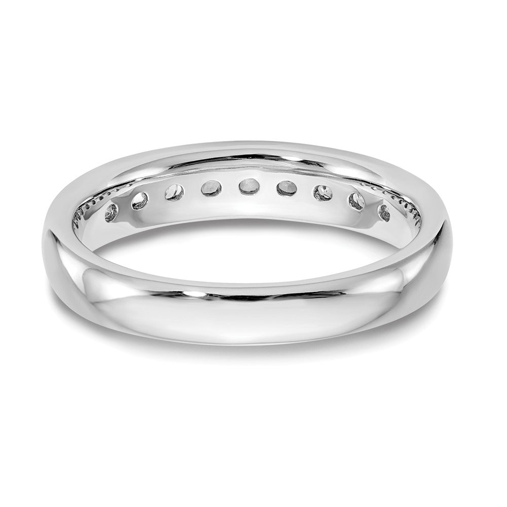 14K Weißgold 0,375 ct. Laborgezüchteter Diamant VS/SI+ G+ Neun-Steine Komplett-Fashion-Ring