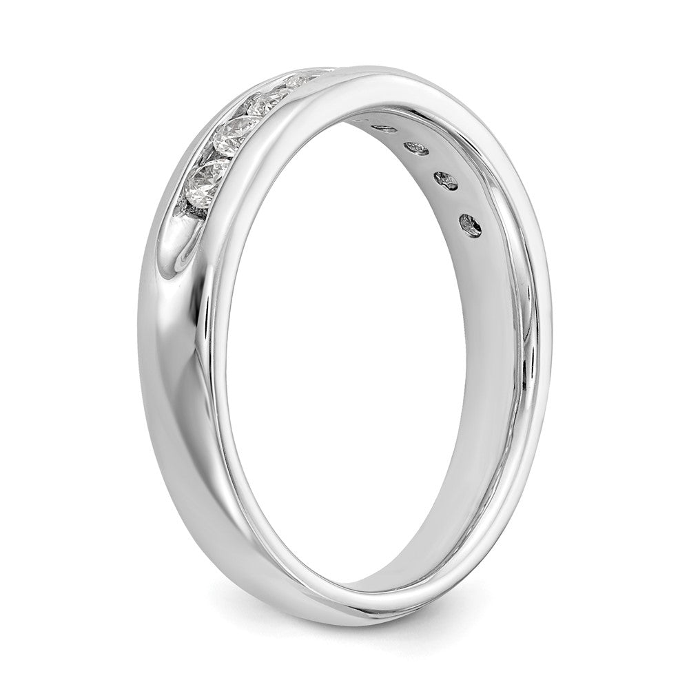 14K Weißgold 0,375 ct. Laborgezüchteter Diamant VS/SI+ G+ Neun-Steine Komplett-Fashion-Ring