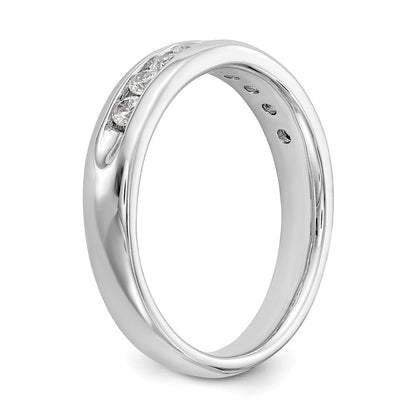 14K Weißgold 0,375 ct. Laborgezüchteter Diamant VS/SI+ G+ Neun-Steine Komplett-Fashion-Ring