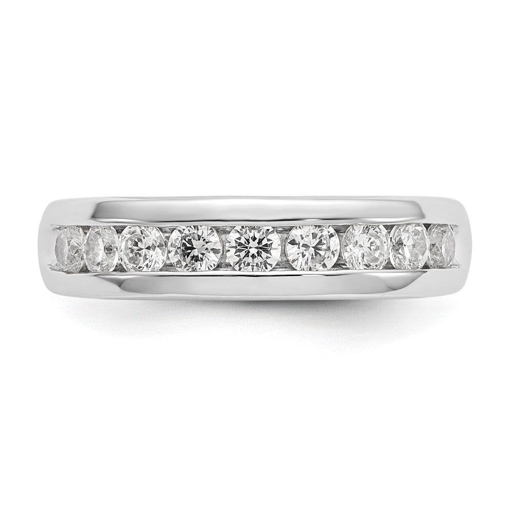 14K Weißgold Fashion-Ring mit 0,75 ct. Laborgezüchteten Diamanten, VS/SI+ G+, Neun Steine
