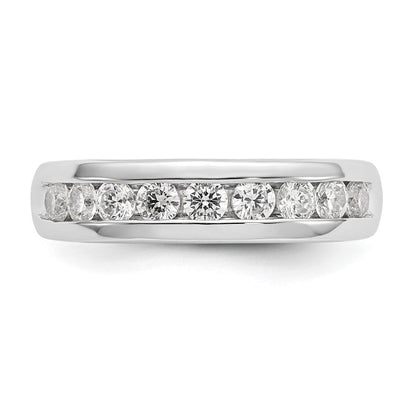 14K Weißgold Fashion-Ring mit 0,75 ct. Laborgezüchteten Diamanten, VS/SI+ G+, Neun Steine