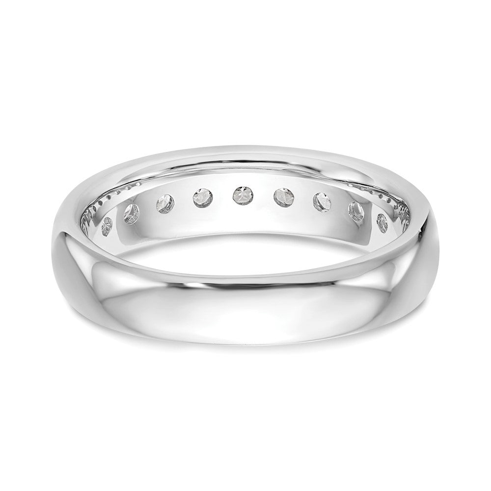 14K Weißgold Fashion-Ring mit 0,75 ct. Laborgezüchteten Diamanten, VS/SI+ G+, Neun Steine