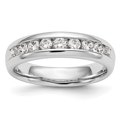 14K Weißgold Fashion-Ring mit 0,75 ct. Laborgezüchteten Diamanten, VS/SI+ G+, Neun Steine